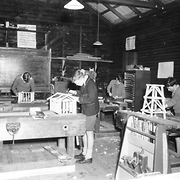Woodwork class, Fairbridge, 1953